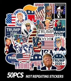 50 PCS Sticker Stickers Donald Trump Graffiti pour l'ordinateur portable Car Helmet Pad Bicycle Bicycle Motorcycle PS4 Notebook Guitare PVC 3123568