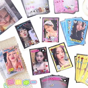50 PCS Tengyi's nieuwe originele schattige carto kleine kaartkaste Girl Star Love Bean Photo Protecti Card Filmverpakking Bag U92M#