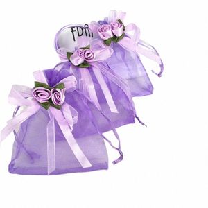 50 Stuks Tulp Mesh Zak Kerst Zakken Bruiloft Drawable Organza Voile Geschenkverpakkingen Zakken Goedkope Zakjes Zakken Groothandel Mini I419 #