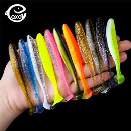 50 PcsLot 7 cm 10 cm leurre souple Shad Wobbler appât en Silicone ver de mer Swimbait Streamer Silicone leurre spinnerbait accessoires 220726