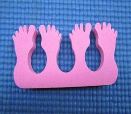 50 PCSlot Pinkfoot Nail Art Soft Finger Toe Separator voor nagelverzorging manicure1814507