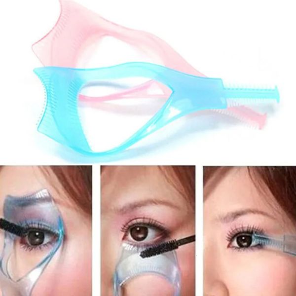 50 pcspack 3 en 1 Areo Crystal Mascara Guide outil aide cils outils femmes cils recourbe maquillage carte y240124