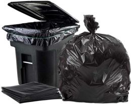 50 PCSset Big Capacity Cobile Sac Heavy Duty 15 gallons Grands Garbage commerciaux Black El Market 2112155958137