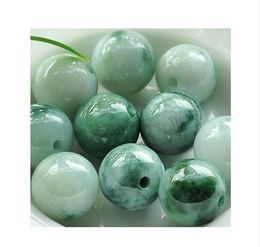 50 pièces Birmanie émeraudes naturelles fleurs de glace perles flottantes bricolage fleur semi-flottante perles de jade bracelet collier bijoux