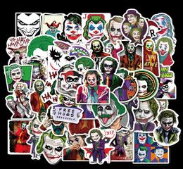 50 morceaux d'autocollants graffitis amovibles imperméables pour 2019 Nouveau film Clown The Joker Trunk Trolley Case 5NKV4501968
