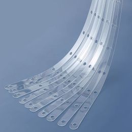 50 stuks plastic kledingopberghanger Connector kledingstandaard Kleding Collocatieset ketting transparante plastic stripwinkel DIY-onderdeel