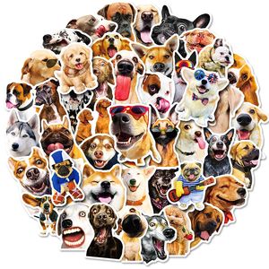 50 realistische hond graffiti sticker telefoon laptop skateboard auto stickers pack voor bagage gitaar helm sticker