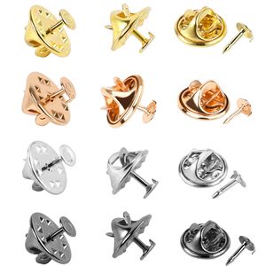 50 set metalen vlinderkoppelingsclips met studkits voor sieraden maken tie -tacks broche pin badge terug vervangingen accessoires