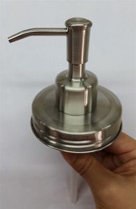 4 PIC/Set Liquide Main BRICOLAGE Pot Mason Distributeur De Savon Pompe Couvercle Et Collier Pour Mason Liquide Lotion Pompe HY-12B