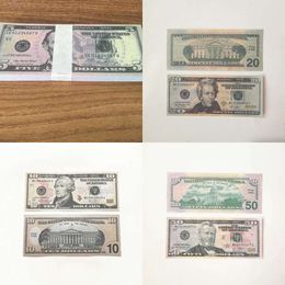 50 Size Film Prop Prop Copy Copy imprimé Fake Money Usd Euro UK Pounds GBP Britis