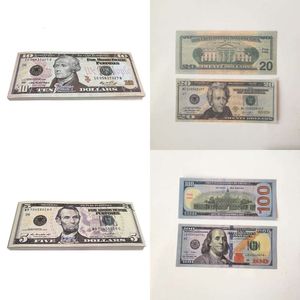 50 Taille USA Dollars Fourniture de la fête des accessoires Film de banque de billets de banque en papier