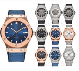50 estilos 2024 Relojes para hombres Relojes de metales preciosos yupoo Relojes mecánicos automáticos Relojes con tres manecillas y funciones completas Relojes de moda para negocios Reloj de cuero HU-A