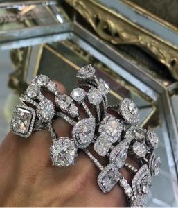 50 styles bague de promesse de diamant réel 925 en argent sterling Cz pierre déclaration fête de mariage anneaux pour femmes bijoux de fiançailles 3010136