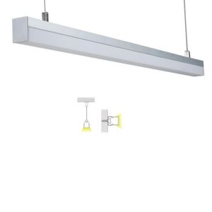 50X1 M ensembles/lot éclairage de bureau bande profilée LED en aluminium et pendentif carré U extrusion pour plafonniers ou lampes à suspension