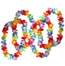 50 x Colliers de fleurs hawaïennes tropicaux par de gros beaucoup de colliers Hawai Floral Suit parfait accessoires pour le thème Birtda16361687