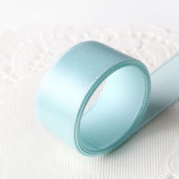 50 mètres boîte cadeau de faveur de mariage 15mm largeur ruban bleu fête emballage cadeau ruban perle ruban pour fête, mariage, cadeau livraison gratuite