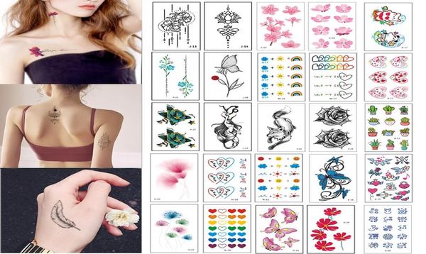 500 Designtemporary Tattoo Autocollants imperméables Art du corps Femmes et hommes Tatouage Fashion Tatouage Stickers Santé Produit de beauté BF3017411733