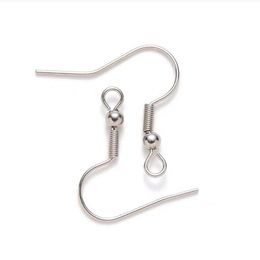 Crochet d'oreille en acier inoxydable 316L, 500 pièces, matériel de fabrication de boucles d'oreilles, bricolage, bijoux d'oreille 190u