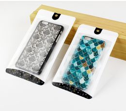 500 stks Custom Zip Tassen voor iPhone X Case Retail Bags voor iPhone 8 Case Plastic Verpakkingszakken voor Note 8 Case