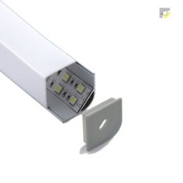 500 x 2m sets / partij 90 graden hoekvorm aluminium profiel voor led v Style aluminium led kanaalbehuizing voor keuken led strip