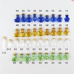 500 x 2ml Mini Schattig Glazen flesje met kurk 2cc Handgemaakte Flessen Potten Containers Blauw Amber Heldergroen Kleine glazen flesjeshoge hoeveelheid Hqgvw