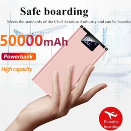 50000 mAh QI Wireless Power Bank Grote capaciteit draagbare externe batterij snel oplaad telefoonlader voor Xiaomi Samsung iPhone13