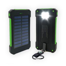 50000 mAh Solar PowerBank 2 Usb-poort Oplader Externe Backup Batterij Met Doos Voor Xiaomi cellpPhone234W