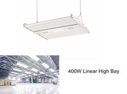 5000K LED Linear High Bay Lights 400W Coollight 48,000lm Uso interior para centro comercial Estadio Sala de exposiciones Almacén Taller Aeropuerto