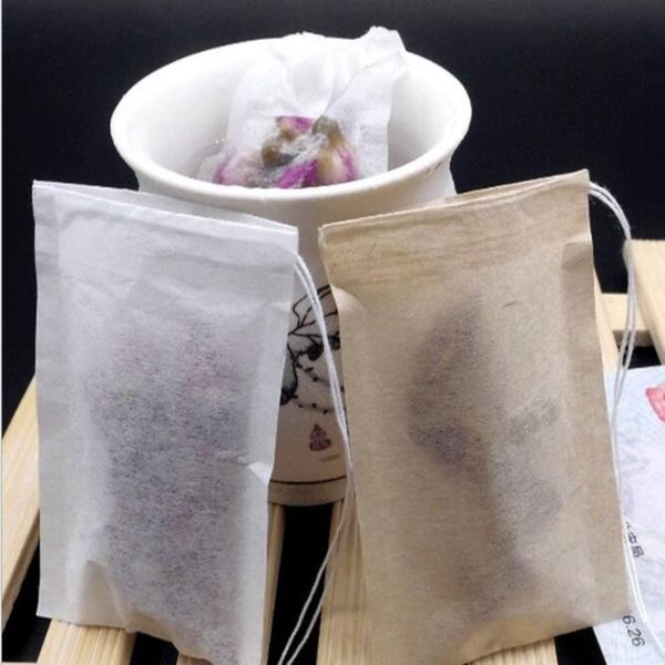 5000pcs / lot ligne d'extraction de papier filtre de qualité alimentaire respectueuse de l'environnement 7 9 sachet de thé sac de médecine traditionnelle chinoise café filte182Y