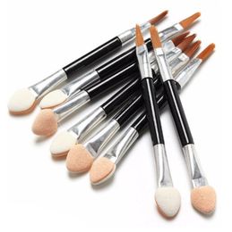 5000 stks / partij Nieuwe Spons Stick Eye Shadow Applicator Cosmetische Makeup Tools Double-Head Oogschaduw Borstel Lippenborstels