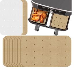 5000 pcs/lot rechthoek wegwerp Air frituurbakpapier Keuken Barbecue Liners Tel Nitaanvals Perkament Kookbak Mat