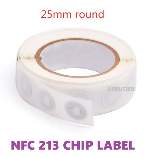 1000 pièces NFC Business autocollant NFC 213 puce 144 octets NFC étiquette de réseau social 13.56 mhz étiquette RFID pour le contrôle d'accès au système de paiement