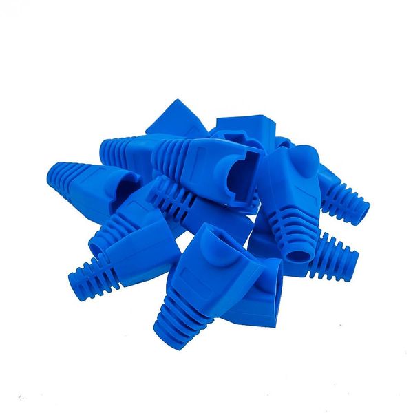 5000 Uds. RJ45 bota azul para conector Cat 5 5e 6 RJ45 tapa de enchufe red Ethernet