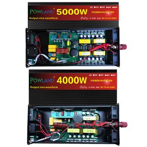 5000W 4000W 3000W Power Inverter Convertir Battery DC a CA Pure Sine Wave Voltage Converter 220 Power Car inversor puro seno