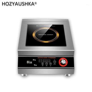 Cuisinière à induction domestique haute puissance 5000W, avion commercial, type de bouton authentique, cuisinière de restaurant5000W Household high-po13213