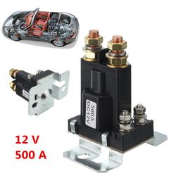 Livraison gratuite 500A 12V DC Contacteur de relais à courant élevé On / Off Commutateur d'alimentation automatique de voiture 4 broches