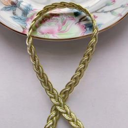 500 cm/196.85in Golden Silver Black Srim Gordijn Handgemaakte DIY Crafts Linten Accessoire Wedding Cruve Sewing Gift Bag Decoraties