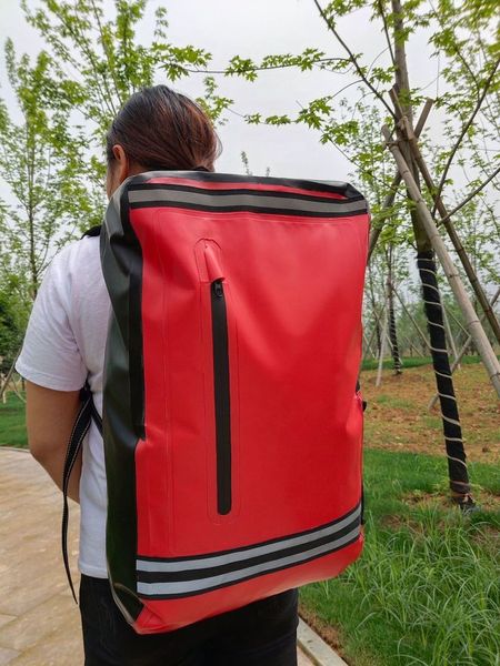 500DPVC Cubos de red Turismo al aire libre Buceo Equipo de natación Fabricantes de venta caliente Bolsas impermeables Al aire libre 40L Cubo Q0705