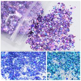 500g / 1kg Sac Brillant Paillettes Poudre Étincelles Mat Paillettes Paillettes Nail Art Décorations Nail Flake Manucure Paillettes FT4 240202