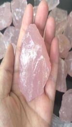 500g Natuurlijke Ruwe Roze Rozenkwarts Kristal Ruwe Steen Specimen Healing kristal liefde natuurstenen en mineralen aquarium steen2655591