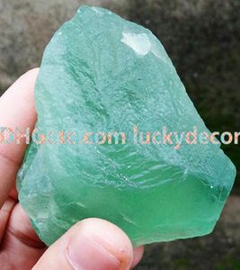 500 g de taille aléatoire Forme de gravier vert naturel Crystal Crystal Rough Rim Green Green Rock Stone pour la cabine de la cabine
