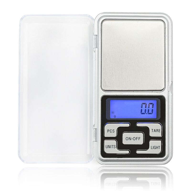 Mini Electronic Digital Scale Diamond Smycken väger Balance Pocket Gram LCD Display Scales With Retail Box 500G/0,1G 200G/0,01G /0.1G