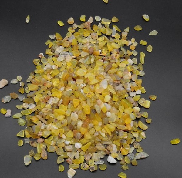 500g jaune artisanat en vrac pierre concassée éclats de roche quartz naturel pour la fabrication de bijoux maison bonsaï plante pot succulentes Aquari5773373