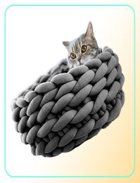 500gpcs épais fil épais pour tricot à la main bricolage crochet anti boulochage animal chat chien chenil tissage tapis chien lit couverture oreiller fil2499425