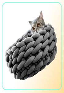 500gpcs épais fil épais pour tricot à la main bricolage Crochet anti boulochage animal chat chien chenil tissage tapis chien lit couverture oreiller Yarn8961622