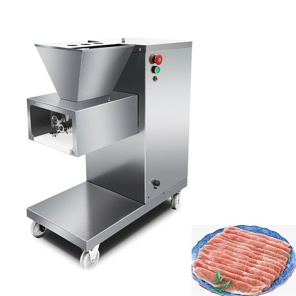 500 KG/H coupe viande Machine en acier inoxydable électrique coupe-viande automatique trancheuse à viande déchiquetage coupe dés 220 V/110 V/380 V