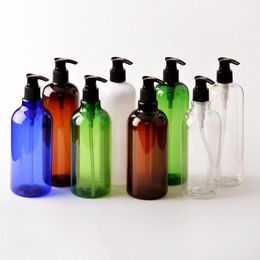 500 ml 167 oz Lege PET-plastic pompflessen Hervulbare fles voor het koken van sauzen Essentiële oliën Lotions Vloeibare zeep of organische schoonheid Dowq