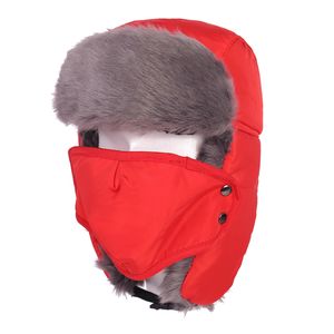 Chapeau d'hiver hiver hommes et femmes en plein air anti-buée casquette d'équitation épais chaud protection des oreilles coupe-vent Lei Feng chapeau WXY188