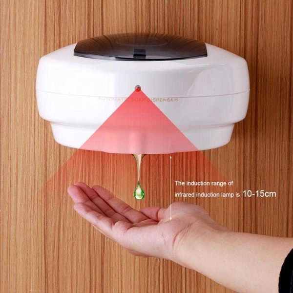 500 ml Automático Touchless Desinfectante Dispensador de jabón Sensor Manos libres Baño Montado en la pared Manual Dispensador de jabón líquido SH190919
