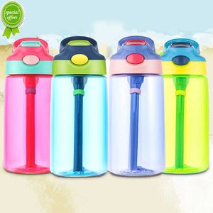 Bouteille de Sport en plein air pour enfants de 500ml sans Bpa, avec paille, randonnée, escalade, bouteille de vie saine pour l'eau, bouteille de jus d'eau pour mes enfants